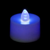Blue LED Tea Light, Available in Flicker/ Non-Flicker - Pack of 12 - IntelliWick