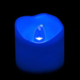 Blue LED Votive, Available in Flicker/ Non-Flicker - Pack of 12 - IntelliWick