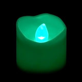 Teal LED Votive, Available in Flicker/ Non-Flicker - Pack of 12 - IntelliWick