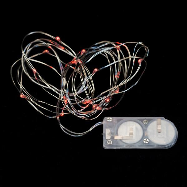 Red Twenty LED String Light - Pack of 3 - IntelliWick