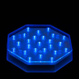 Blue LED Octagon Light Base - IntelliWick