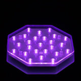 Purple LED Octagon Light Base - IntelliWick