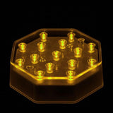 Amber LED Octagon Light Base - IntelliWick