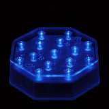 Blue LED Octagon Light Base - IntelliWick