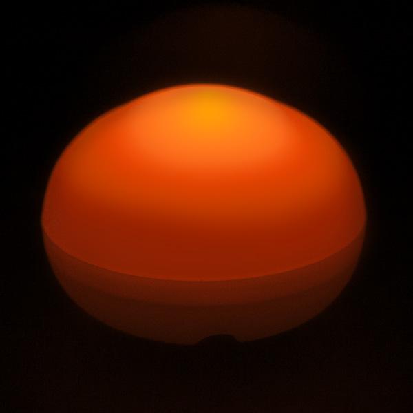 Orange LED Blimp, Available In Blinking/ Non-Blinking - Pack of 12 - IntelliWick
