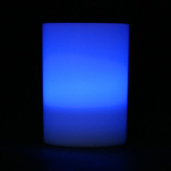 Blue LED Votive Cup, Available in Flicker/ Non-Flicker - Pack of 6 - IntelliWick