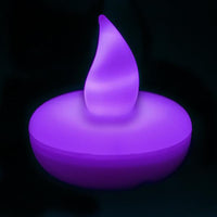 Purple LED Floater, Available In Flicker/ Non-Flicker - Pack of 12 - IntelliWick