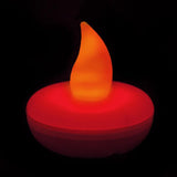 Red LED Floater, Available In Flicker/ Non-Flicker - Pack of 12 - IntelliWick