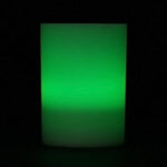 Green LED Votive Cup, Available in Flicker/ Non-Flicker - Pack of 6 - IntelliWick