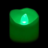 Green LED Votive, Available in Flicker/ Non-Flicker - Pack of 12 - IntelliWick