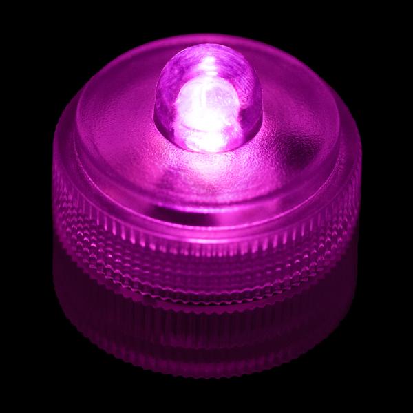 Pink Remote Controlled One LED Submersible - Pack of 10 - IntelliWick