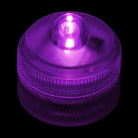Purple Remote Controlled One LED Submersible - Pack of 10 - IntelliWick