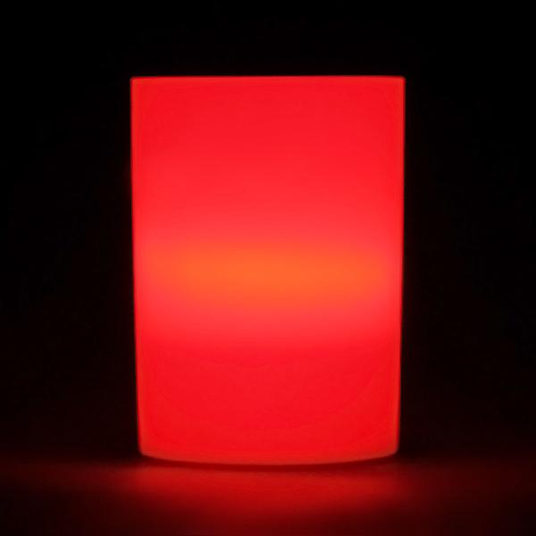 Red LED Votive Cup, Available in Flicker/ Non-Flicker - Pack of 6 - IntelliWick