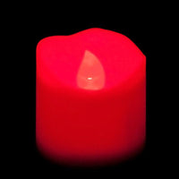Red LED Votive, Available in Flicker/ Non-Flicker - Pack of 12 - IntelliWick