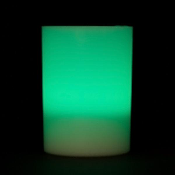 Teal LED Votive Cup, Available in Flicker/ Non-Flicker - Pack of 6 - IntelliWick