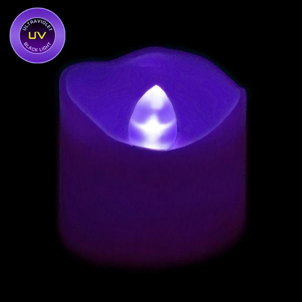 UV LED Votive, Available in Flicker/ Non-Flicker - Pack of 12 - IntelliWick