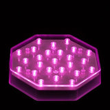 Pink LED Octagon Light Base - IntelliWick