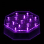 Purple LED Octagon Light Base - IntelliWick