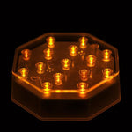 Orange LED Octagon Light Base - IntelliWick