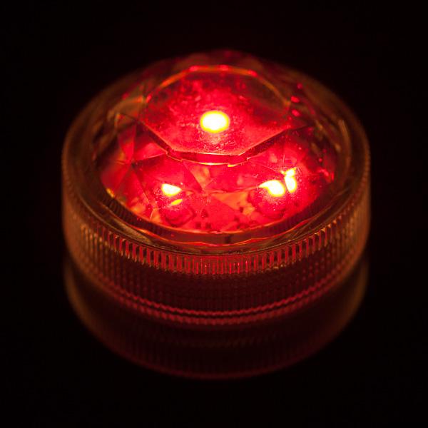 Red Three LED Submersible - Pack of 10 - IntelliWick